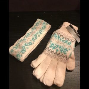BRAND NEW Headband & Glove Set
